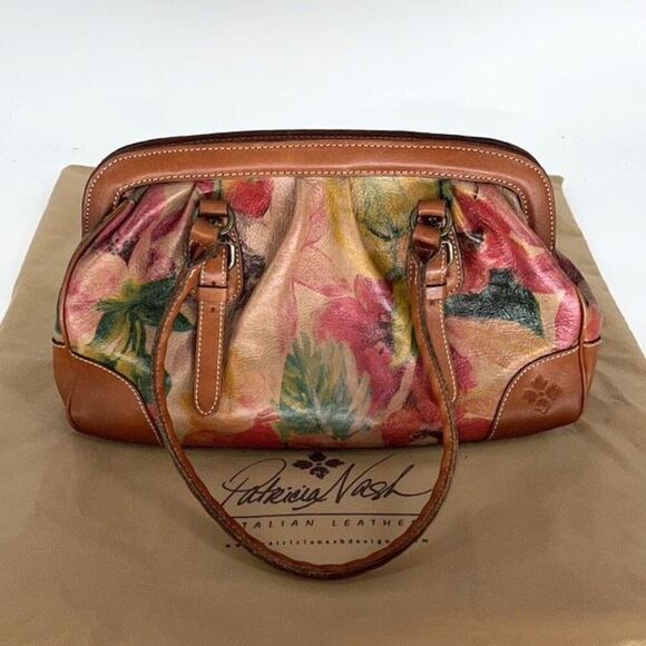 Patricia Nash Handbags - Patricia‎ Nash Womens Clairaut Floral Leather Shoulder Bag Multicolor OS